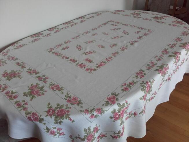 Obrus vintage bawełna 146 x 170