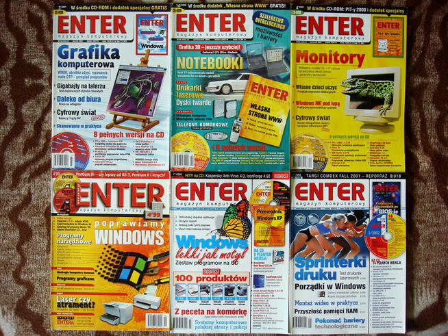 CHIP. PC WORLD KOMPUTER. ENTER. 46x. CD 31x. Kalibrator LCD