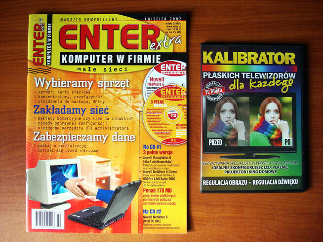 CHIP. PC WORLD KOMPUTER. ENTER. 46x. CD 31x. Kalibrator LCD