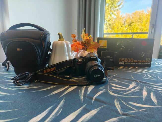 Aparat Nikon D5200 + Obiektyw 18-55 VR | Komplet z Torbą!