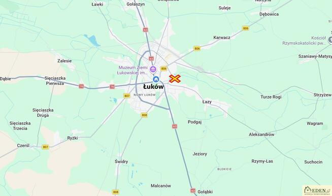 Działka rolna Łuków, Prusa