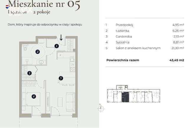 Mieszkanie 2 pokoje z balkonem | Bielsko-Biała