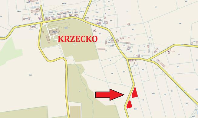 Działka budowlana Krzecko gm. Sławoborze