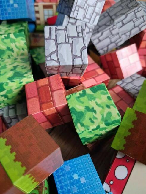 Klocki magnetyczne Minecraft 250 szt. / Nowe