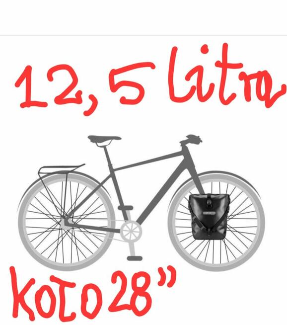 ORTLIEB Sakwa 12,5 L.na przedni bagażnik Lowrider 1 szt
