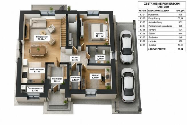 Dom 180 m² | 1000 m² działki | Opcja pod klucz