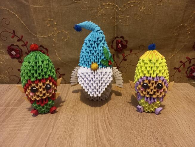 Skrzat skandynawski - rękodzieło origami, prezent, dekoracja