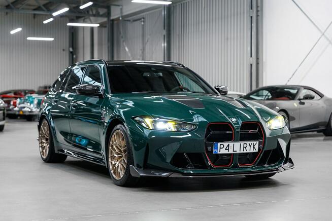 BMW M3 CS Touring 550 KM. Gwarancja 2029. PPF. British Racing Green.