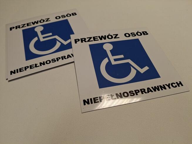 Oznaczenia medyczne magnesy naklejki ratownik przewóz osób