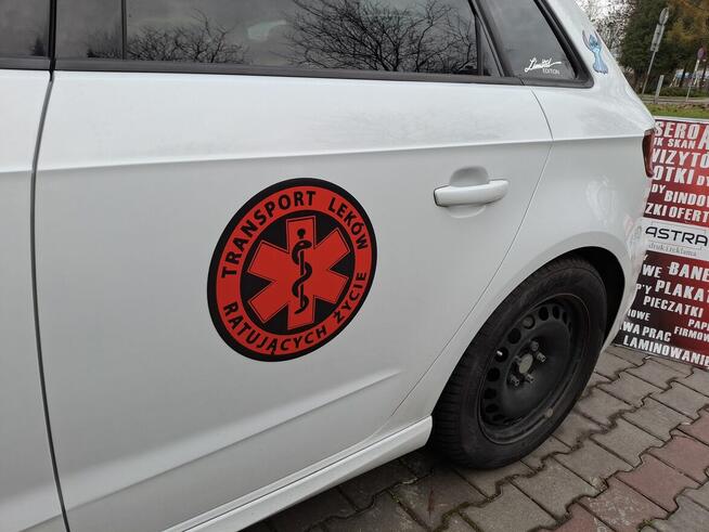Oznaczenia medyczne magnesy naklejki ratownik przewóz osób