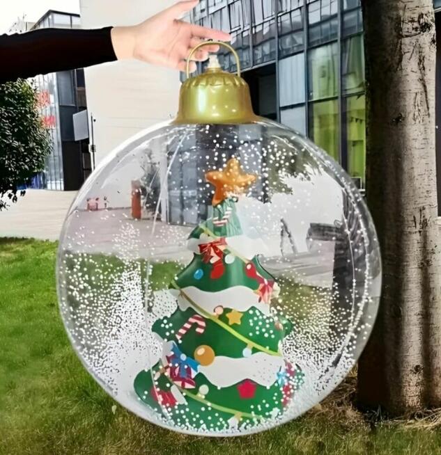 Nowa bombka dmuchana świąteczna z choinką XXXL