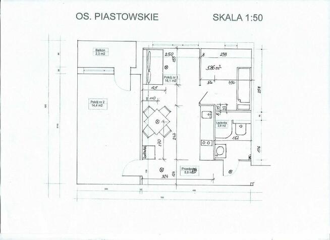 3 pokoje po remoncie | Balkon | Rataje | Blisko tramwaj