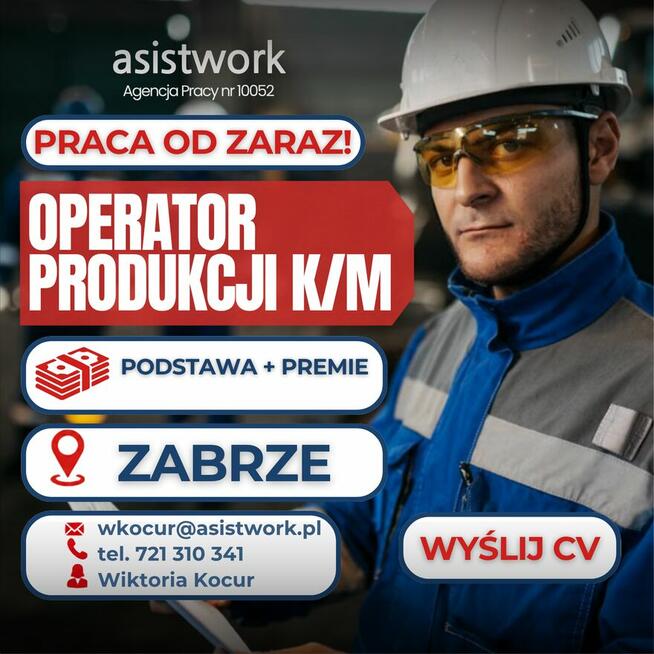 Operator Produkcji / Maszyn (wolne weekendy) - Praca od zara