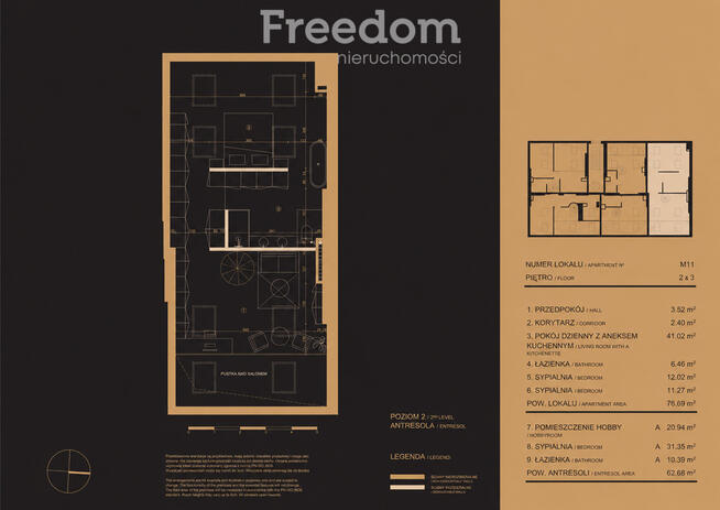 Mokotów | 4 pokoje w kamienicy | 139,3 m² | antresola | wysokie sufity