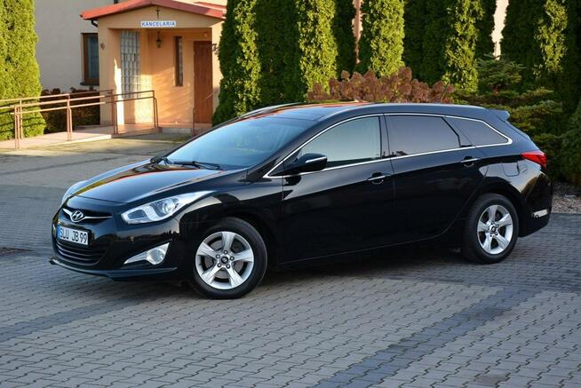 Hyundai i40 123 Przebieg Panorama Ledy Navi Keyless Kamera 2xParktronic Alu16 ASO