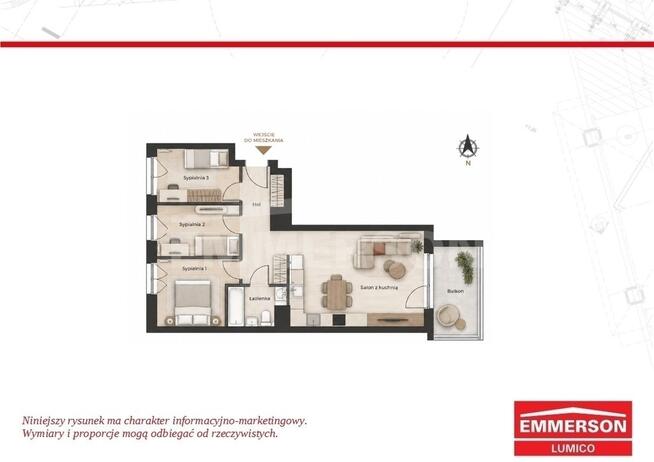 Rondo Matecznego, 4-pokoje, Salon 27m2