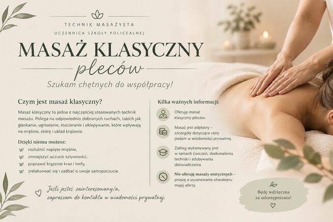 Masaż klasyczny pleców