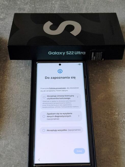 Samsung S22 Ultra biały, bardzo dobry stan.