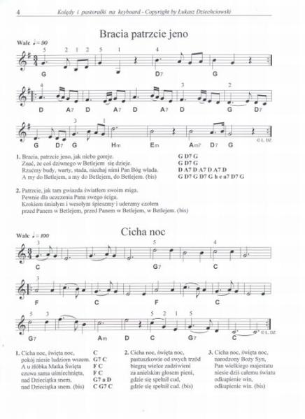 Kolędy i pastorałki -> nuty, akordy, słowa, podkłady