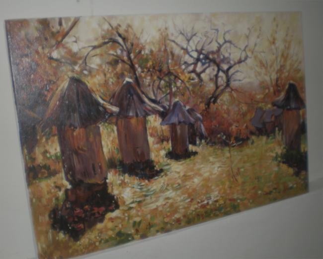 Kopia obrazu Jana Stanisławskiego Ule na Ukrainie wykonan