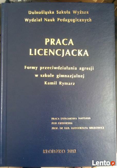 oprawa prac dyplomowych, złocenie okładek