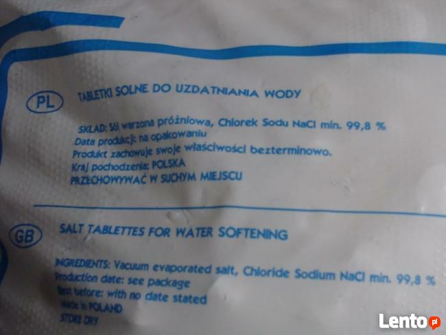 TABLETKI SOLNE 25kg sól tabletkowana JAROCIN POZNAN KROTOSZY
