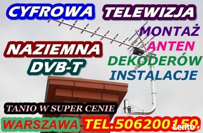 Montaż anten DVB-T darmowej cyfrowej TV naziemnej w super ce