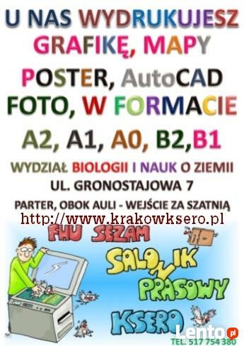 plakat, poster, druk wielkoformatowy