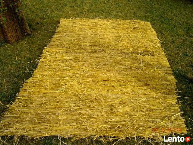 maty słomiane ze słomy żytniej