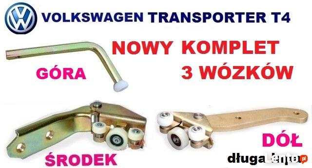 Wózki Rolki zawias rolka wózek Drzwi bocznych Volkswagen T4