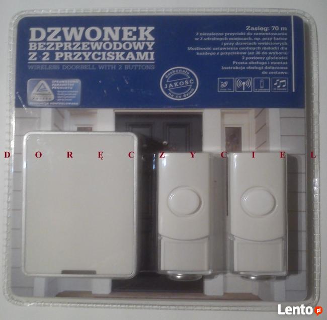 Dzwonek bezprzewodowy z 2 przyciskami