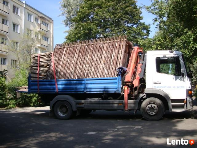 Transport HDS przewóz maszyn łyżka HDS Piach Ziemia Żwir