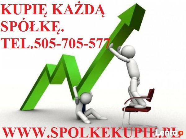 Kupię każdą spółkę /firmę /tel .505-705-577
