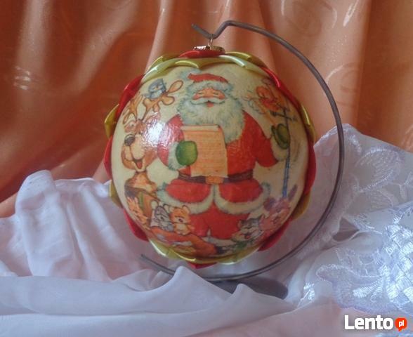 Bombki świąteczne decoupage różne rodzaje RĘKODZIEŁO
