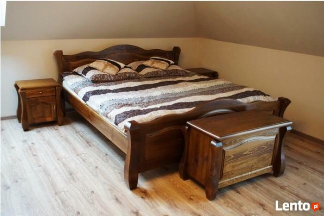 Nowe Piękne Łóżko 180x200 z DREWNA LITEGO - Różne Kolory