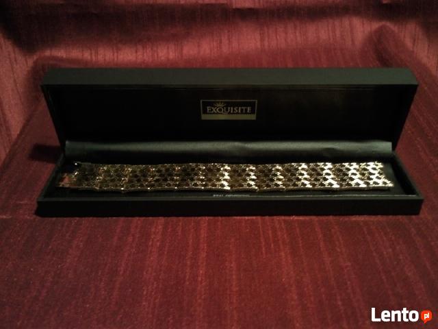 Bransoletka pozłacana męska