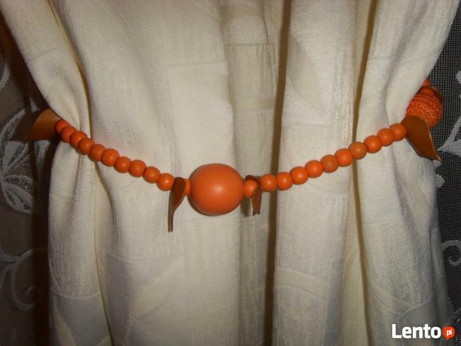 DWA KOMPLETY ZASŁON Z WIĄZANIAMI, DEKORACJA OKNA =WROCŁAW=