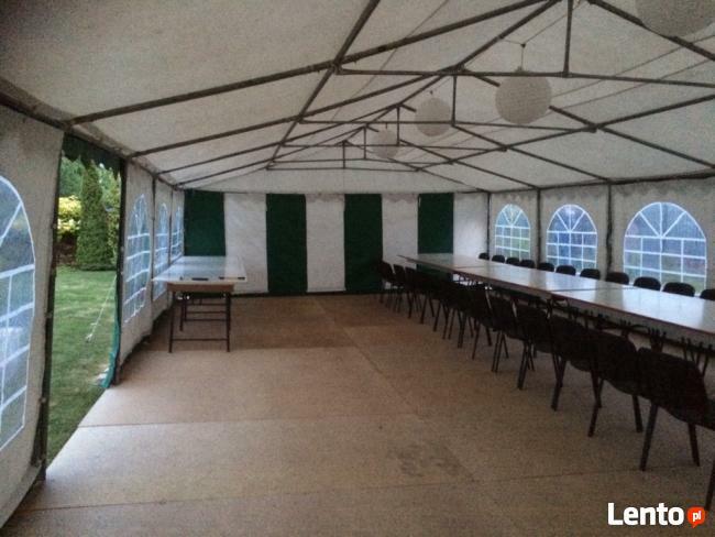 Wynajem wypożyczalnia namiotów parasoli grzewczych komunia