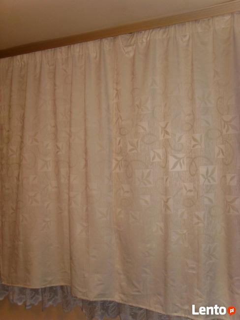 DWA KOMPLETY ZASŁON Z WIĄZANIAMI, DEKORACJA OKNA =WROCŁAW=