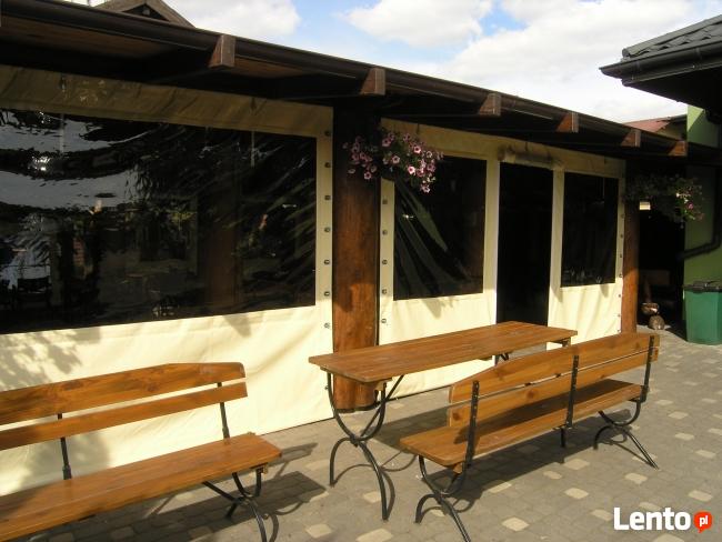 Zabudowa tarasu, altany, werandy z drewna, plandeki, folia