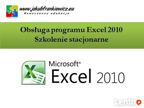 Obsługa programu Excel 2010 – szkolenie stacjonarny