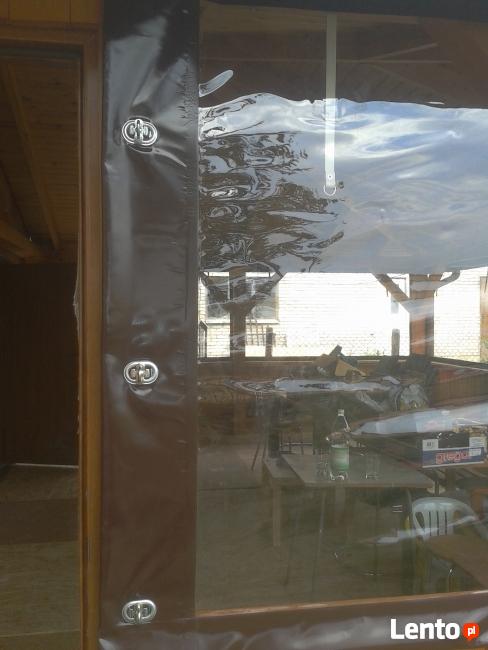 Zabudowa tarasu, altany, werandy z drewna, plandeki, folia