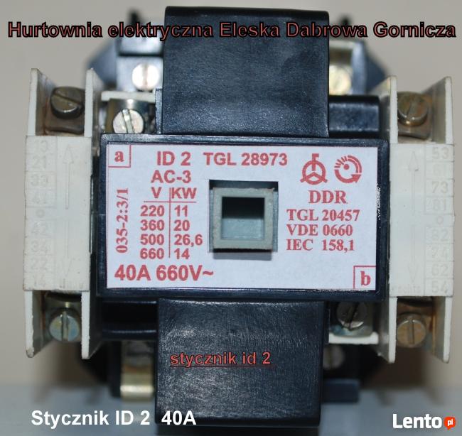 styczniki id DDR - Stycznik ID2 40A Stycznik ID2 GS 40A