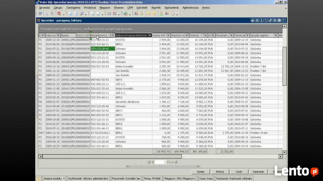 RAKS SQL moduł KH DLA KSIĘGOWYCH INDYWIDUALNE 100 ZŁ/H