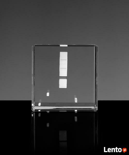 Kryształowy przycisk do papieru GRAWER 3D Statuetka