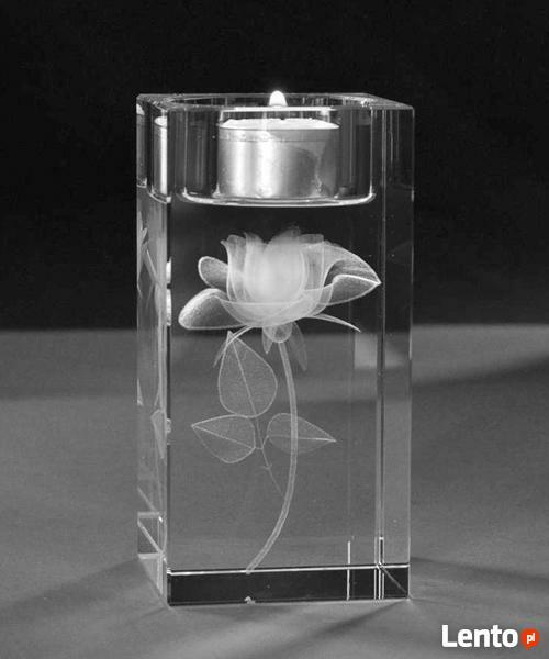 Kryształowy świecznik - Prezent GRAWER 3D