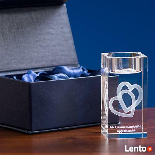 Kryształowy świecznik - Prezent GRAWER 3D