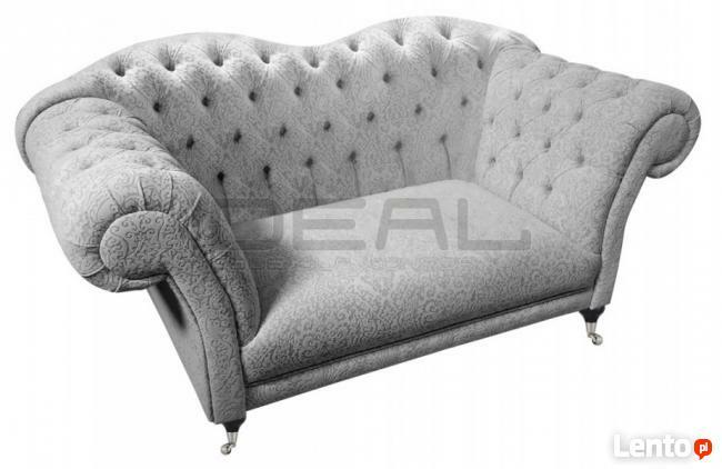 Pikowana Sofa Chesterfield Lady styl angielski