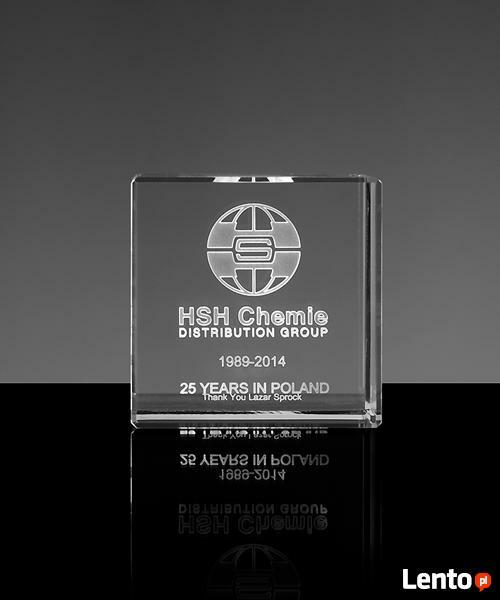 Kryształowy przycisk do papieru GRAWER 3D Statuetka