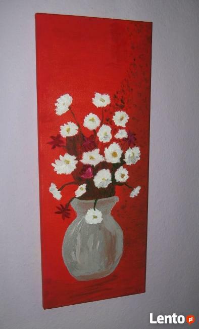 Obraz Ręcznie Malowany, Na Płótnie 50x20 cm, Akryl